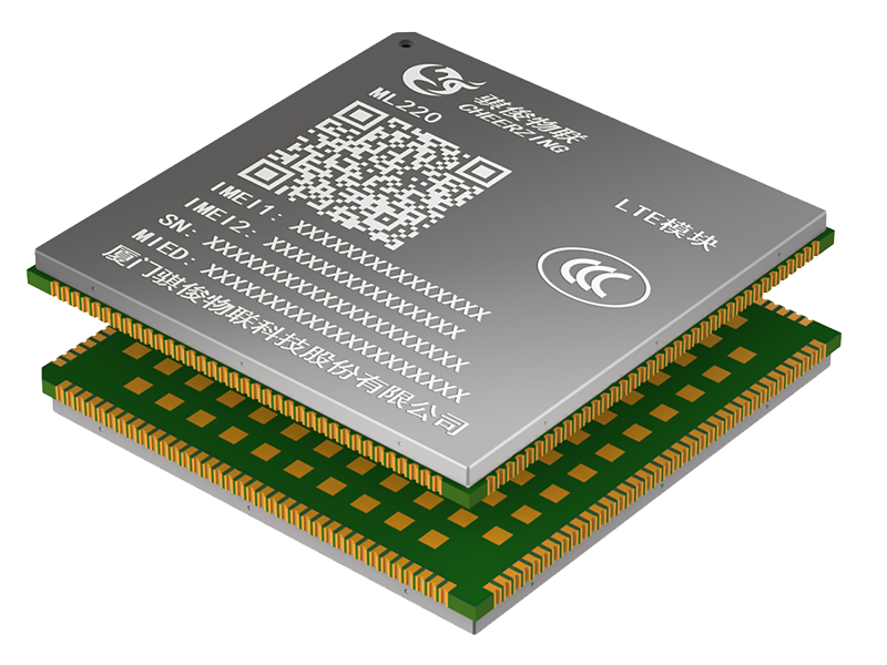 ML220 LTE Cat.4智能模组/LCC+LGA封装/集成高精度定位GNSS接收机